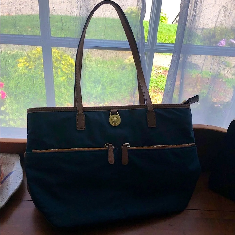 Michael Kors Navy Canvas Tote